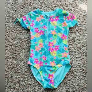 Cat & Jack Girls’ Floral One-piece Swimsuit